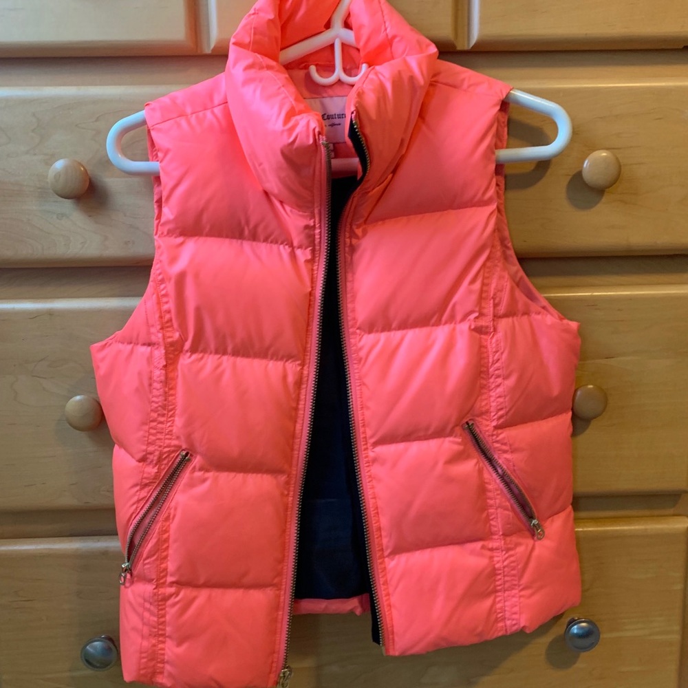 Neon Pink Juicy Couture Puffy Vest